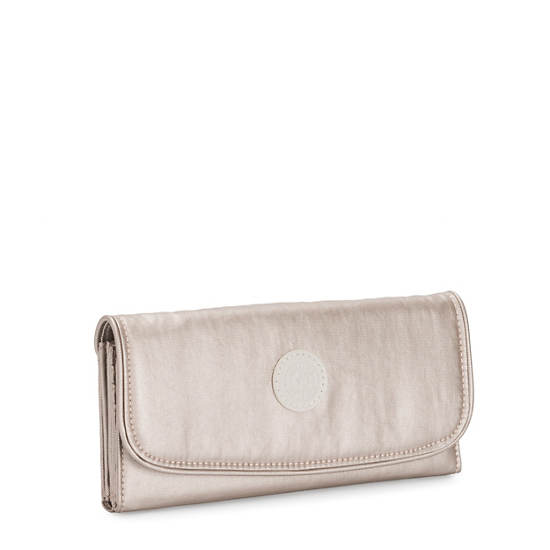 Kipling Money Land Metallic Snap Wallet Wallets Metallic Glow | AU 2177TC